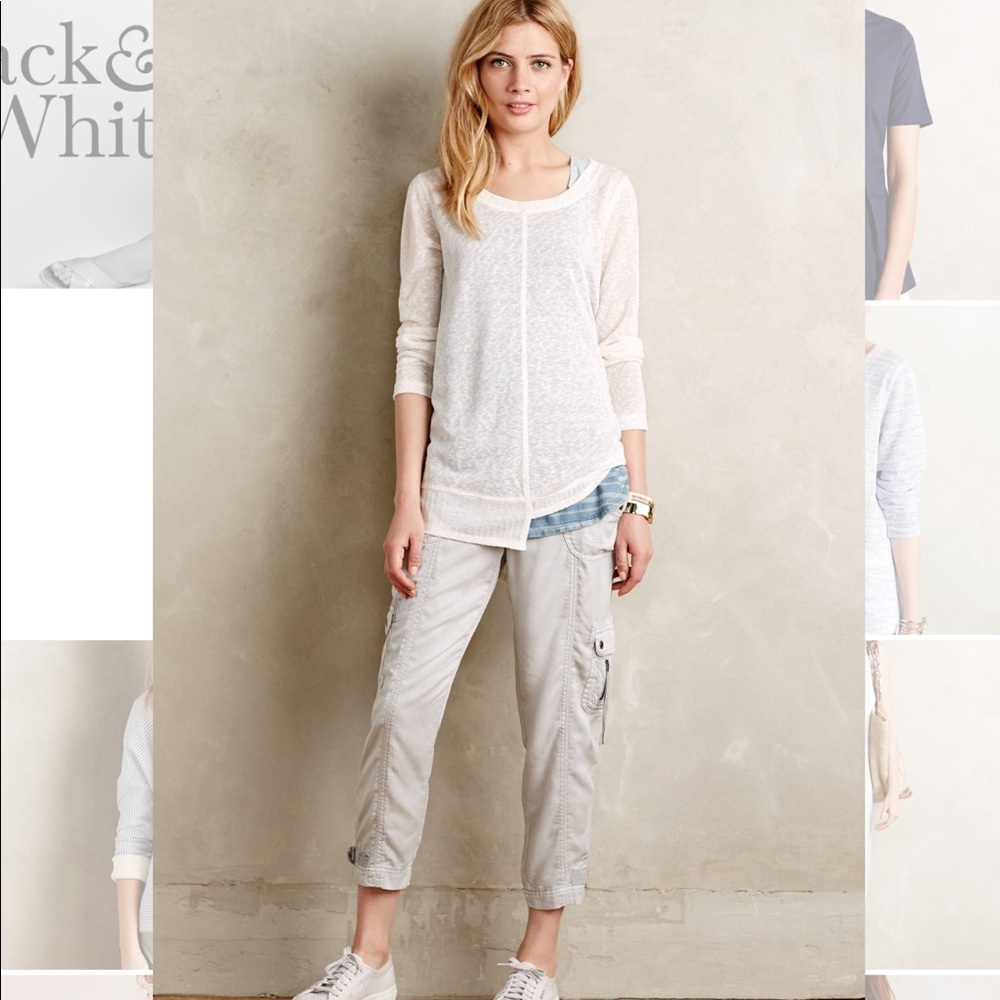 ⭐️ ANTHROPOLOGIE: White Knit Top